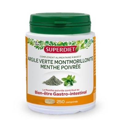 Argile verte montmorillonite - 250 comprimés