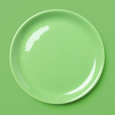 Assiette verte 