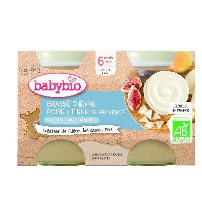 Babybio pot brassé chèvre poir