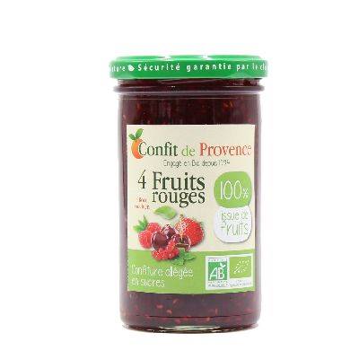 Confiture 4 fruits rouges 100%