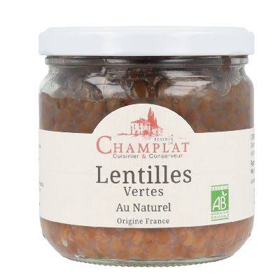 Lentilles vertes au naturel 240g