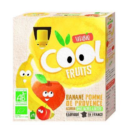 Cool frts pom/banane 4x90g vit