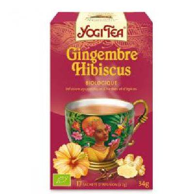 Tisane ging/hibiscus 34g yogi