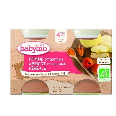 Babybio pot pomme abricot céré