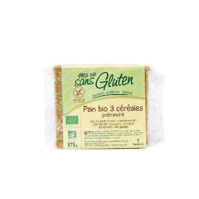 Pain 3 cereales s/glut 375g mv