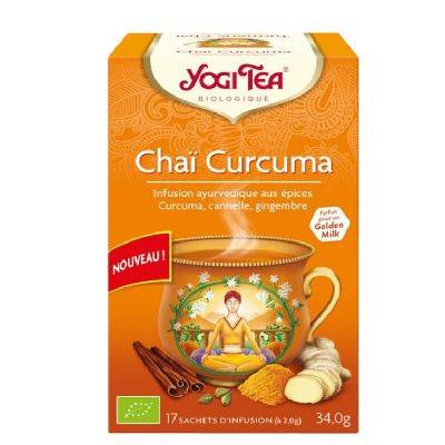 Chai curcuma 17x2g yogi tea