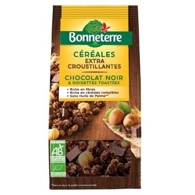 Céréales croustillantes chocolat noisette - 375g