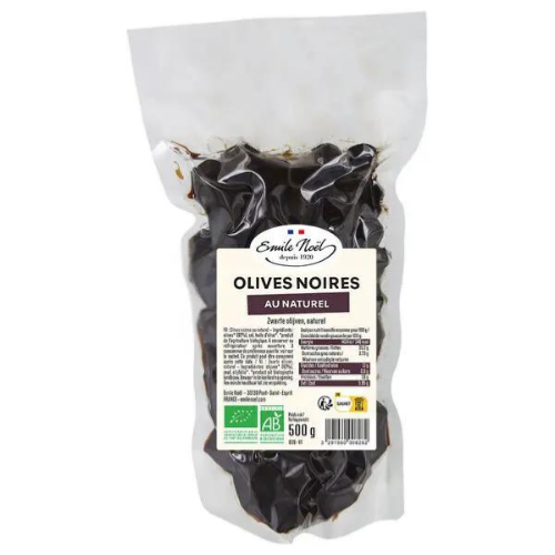 Olives noires 500g e.noel