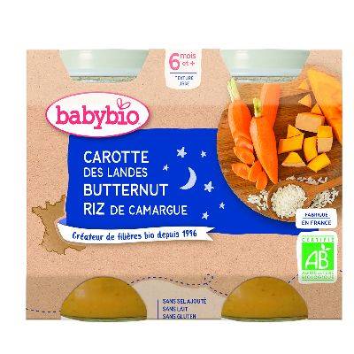Babybio pot bonne nuit carotte