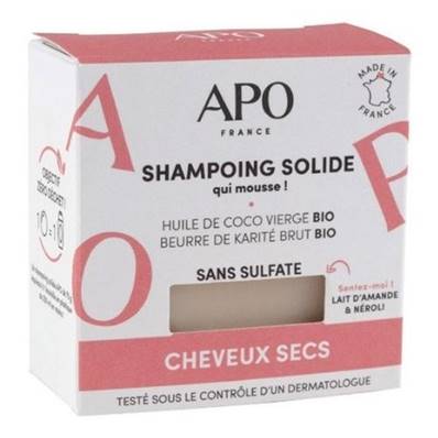 Shampooing solide cheveux secs