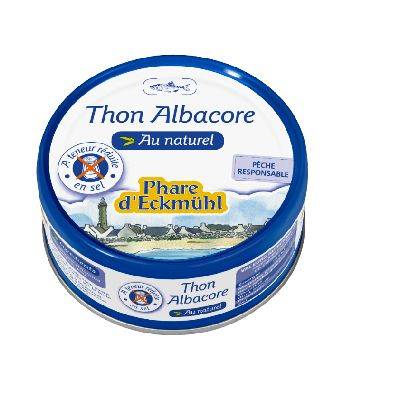 Thon albacore pauvre en sel