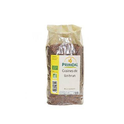 Graines lin brun 500g primeal