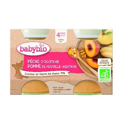 Babybio pot pêche pomme