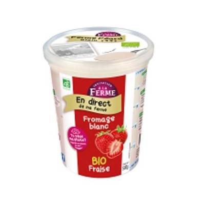 Yaourt bio fraise - 500 gr