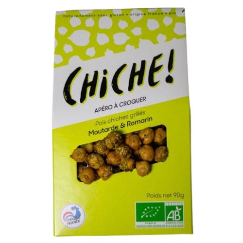 Pois chiches grillés moutarde romarin