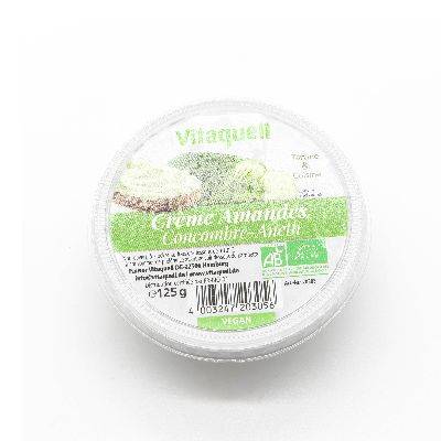 Creme amande concombre aneth -