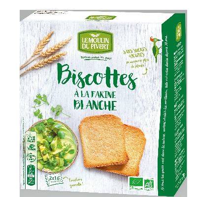 Biscottes a la farine blanche 250g