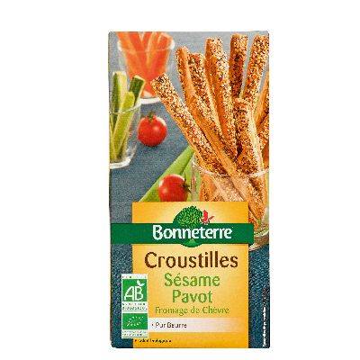 Croustilles sésame pavot froma