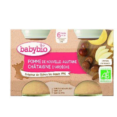 Babybio pot pomme châtaigne