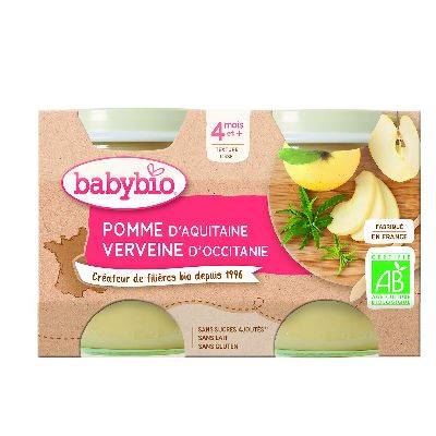 Pot bb pomme 2x130g babybio