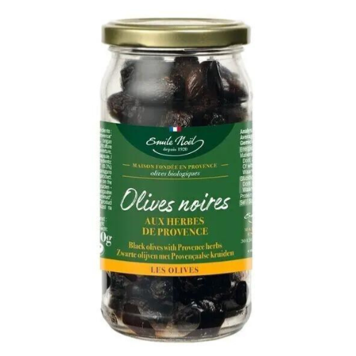 Olives noires aux herbes de pr