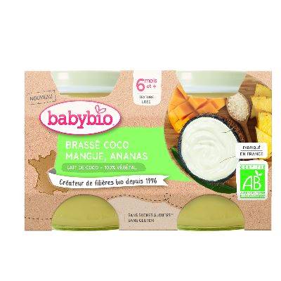 Babybio pot brassé coco mangue