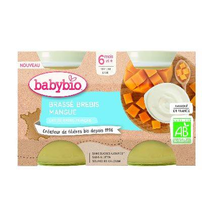 Babybio pot brassé brebis mang