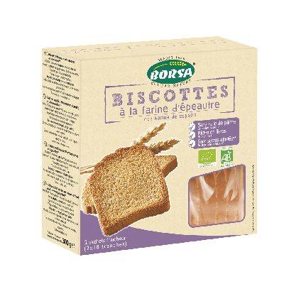 Biscottes à l'épeautre bio x36