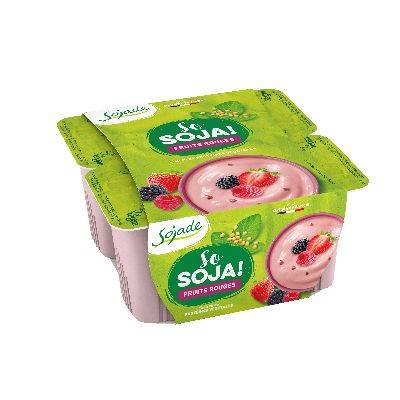 So soja fruits rouges 4x100g