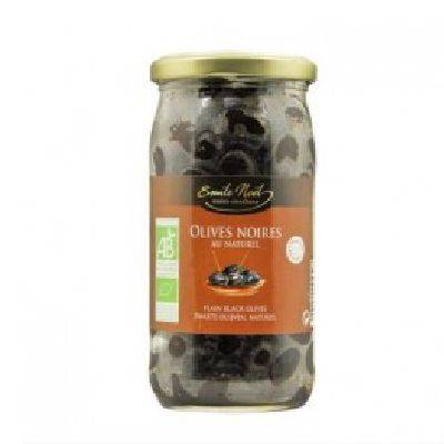 Olives noires au naturel bio -