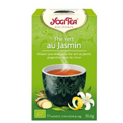 The vert jasmin x17 yogi tea