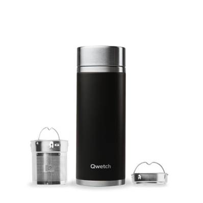 Theiere isotherme 400ml inox noir