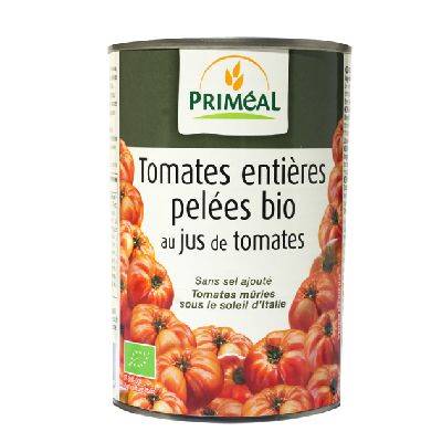 Tomates pelees entieres - 400g