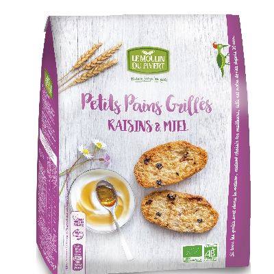 Petits pains grilles miel rais
