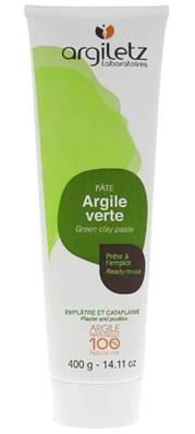 Argile verte tube 400g argilet