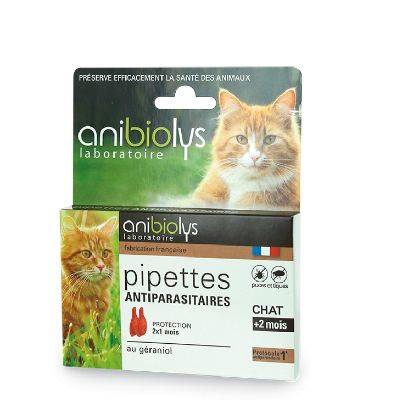 Pipettes antiparasitaire chat