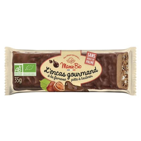 Barre chocolatée encas gourmand 35g