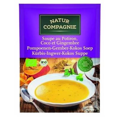 Soupe potiron coco gingembre