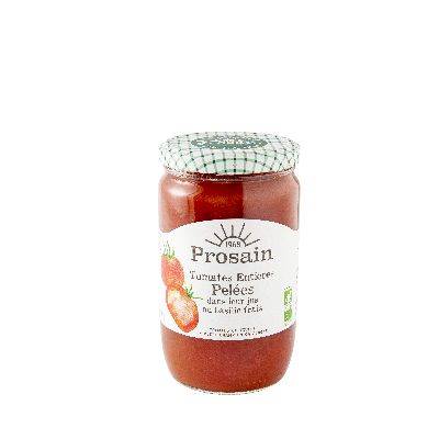 Tomates pelees basilic 390g pr