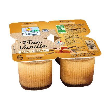 Flan vanille nappe caramel -