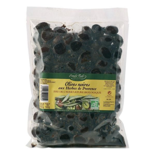 Olives noires aux herbes de pr