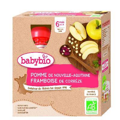 Babybio gourde pomme framboise