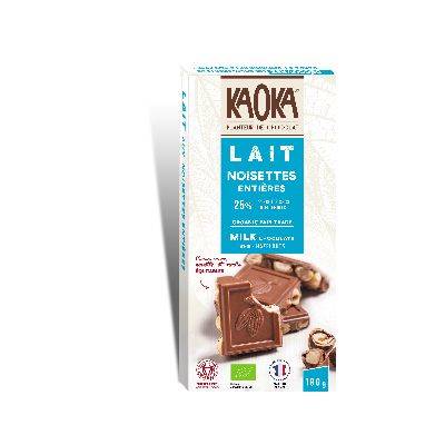Chocolat lait noisettes -180g