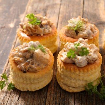 Vol au vent au poulet bio