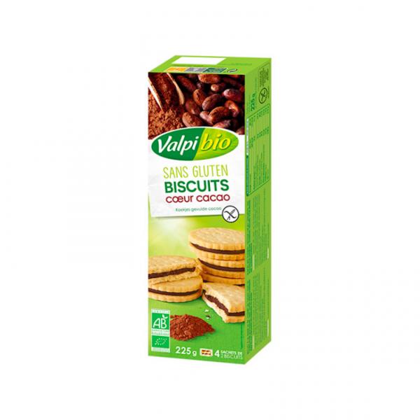 Biscuit fourre cacao 225g