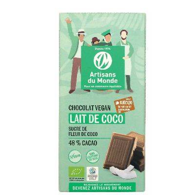 Choco. vegan lait coco 100g ar