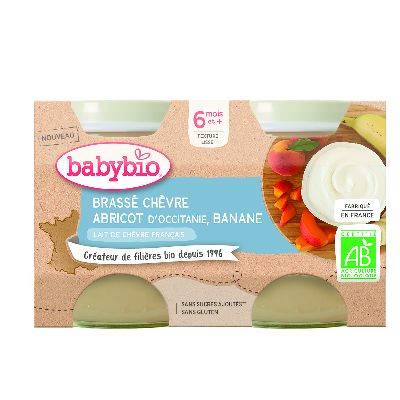 Babybio pot brassé chèvre abri