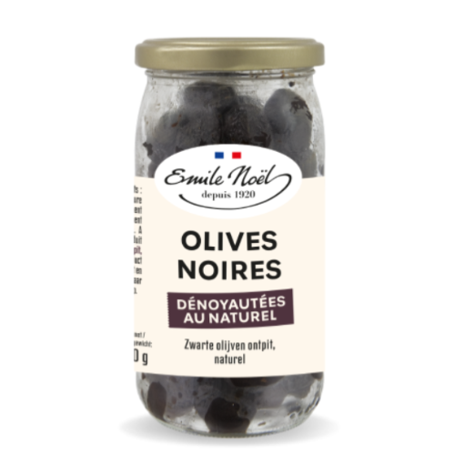 Olives noires dénoyautées au n