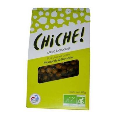 Pois chiches grilles moutarde romarin