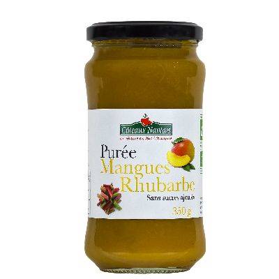 Purée mangue rhubarbe 350 g